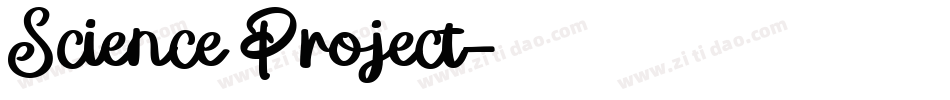 Science Project字体转换